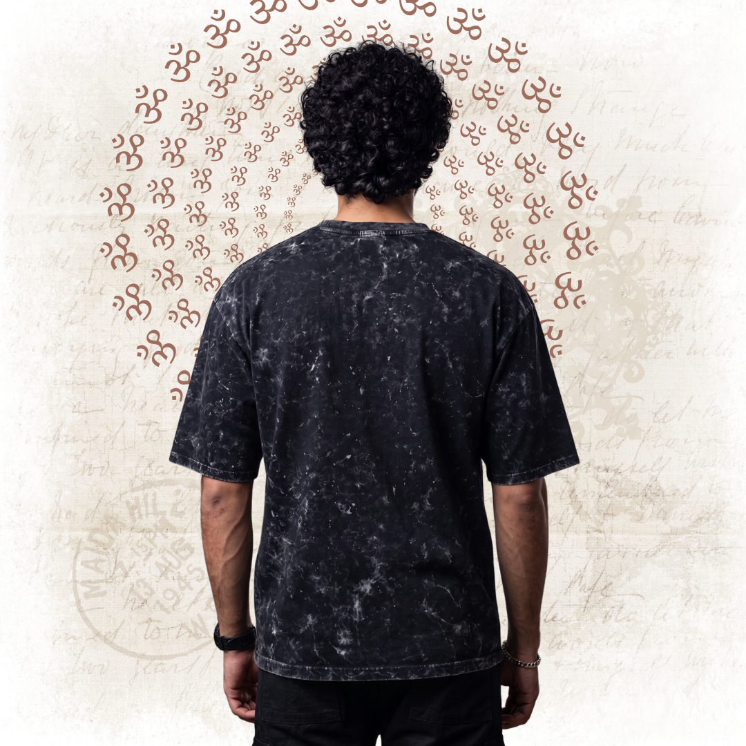 Divine : Mahadev Terrance Acid Wash Tee