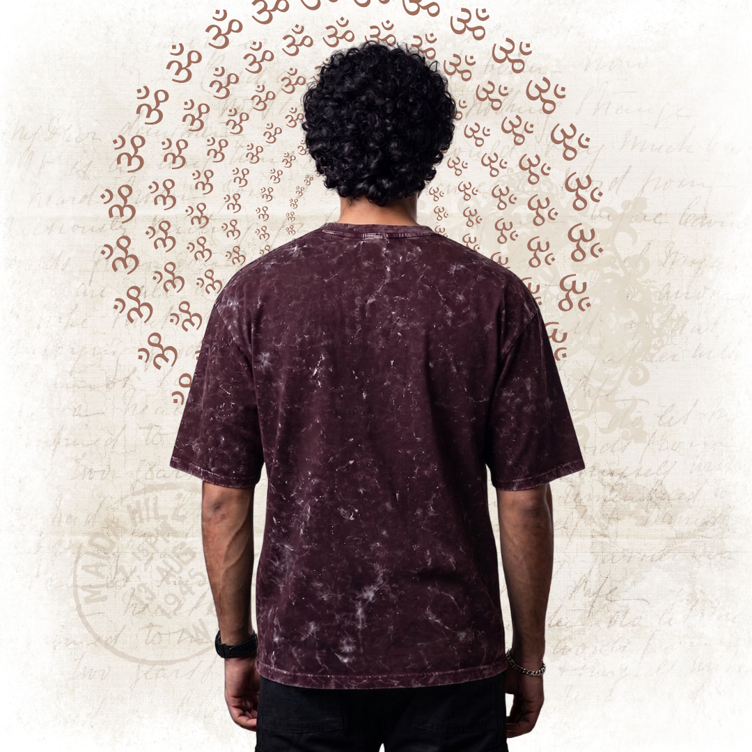 Divine : Mahadev Terrance Acid Wash Tee