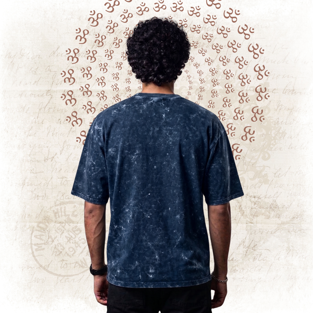 Divine : Mahadev Terrance Acid Wash Tee