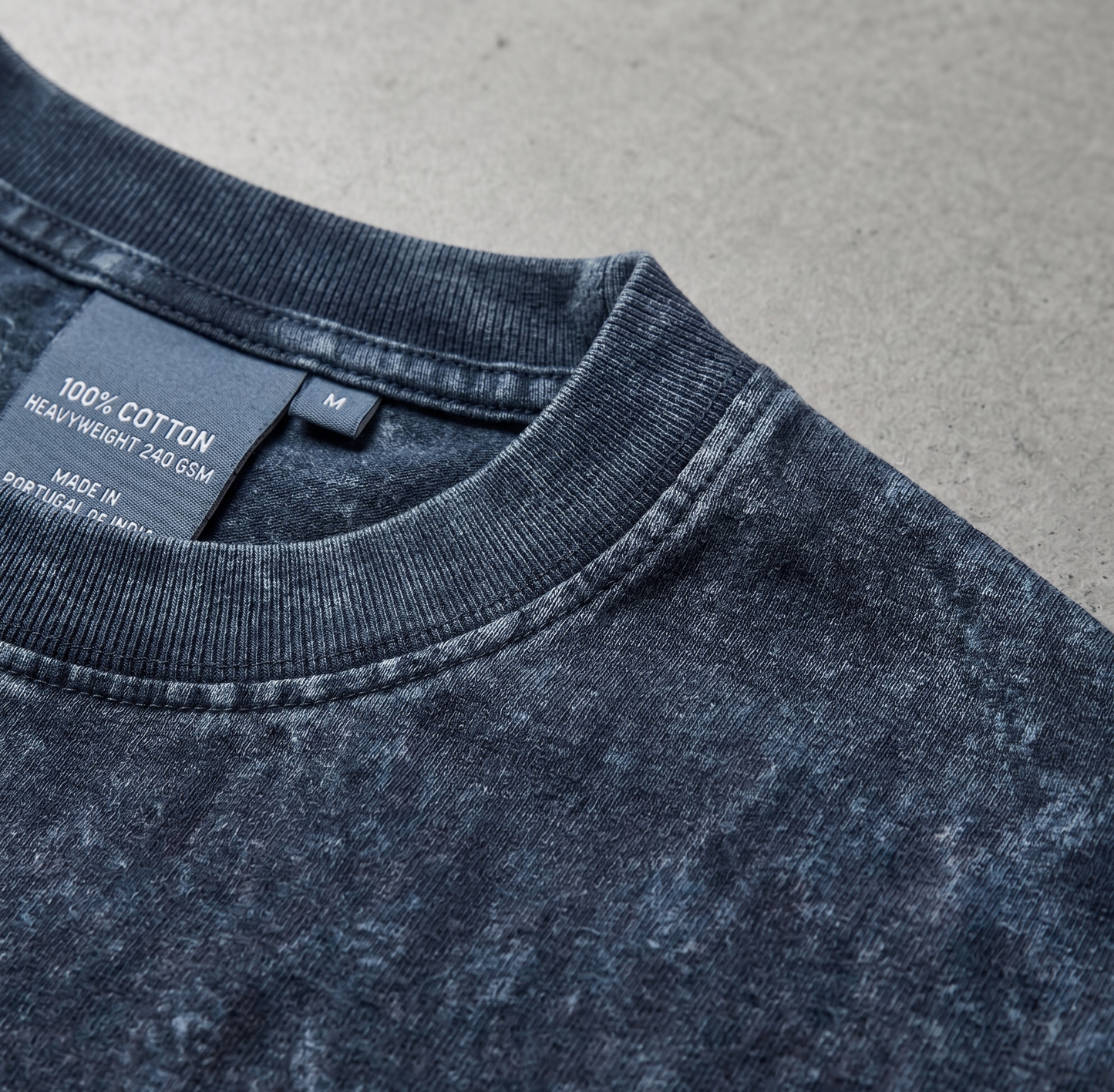 Army Vintage Acid Wash Oversized Tee
