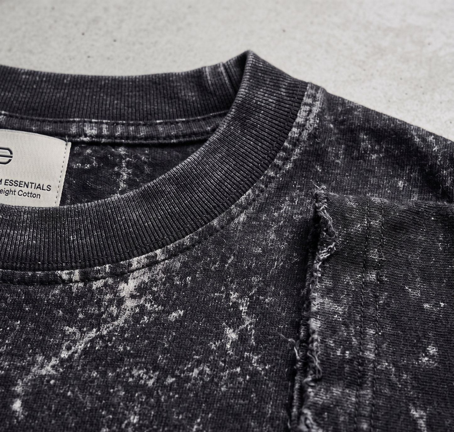 Army Vintage Acid Wash Oversized Tee