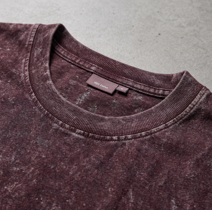 Army Vintage Acid Wash Oversized Tee